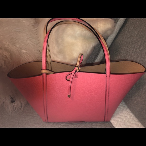 A/X Armani Exchange tote bag Reversible Pink/Tan - Picture 3 of 8